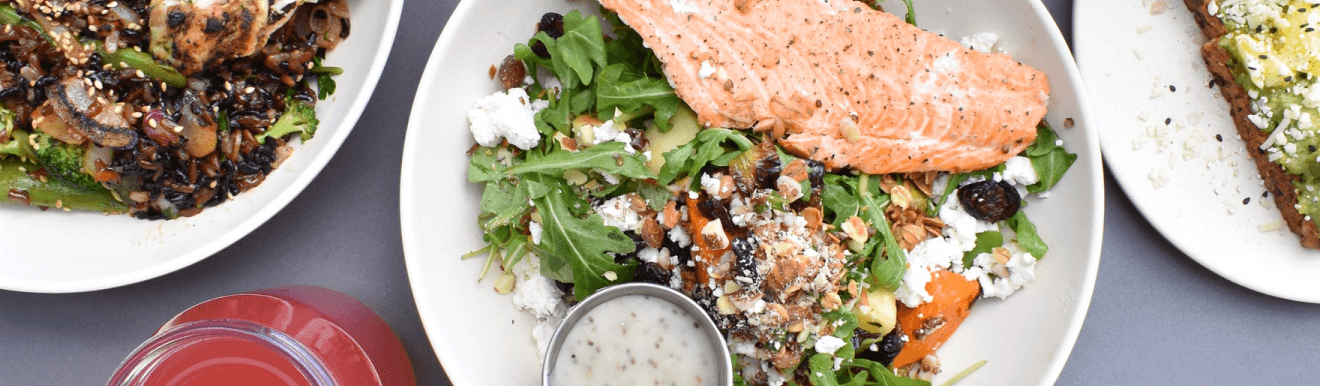 Fresh meal selection